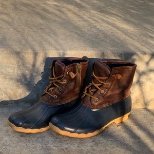 Sperry Navy Duck Boots